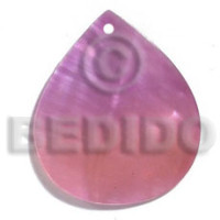 kabibe rounded teardrop 35mmx30mm two tone  lavender soft