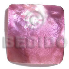 35mm square hammershell pendant  two tone subdued