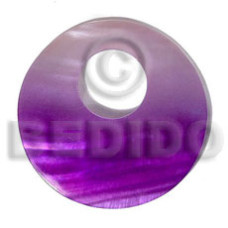 50mm round kabibe shell pendant with big