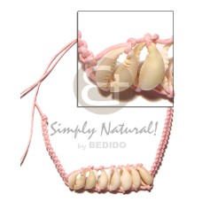 pink sigay macrame choker