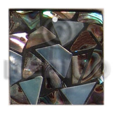 flat square black resin with 25mmx25mm