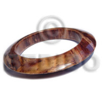 patsy laminated saucer banana bark wooden bangle  inner diame