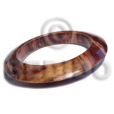 patsy laminated saucer banana bark wooden bangle  inner diame