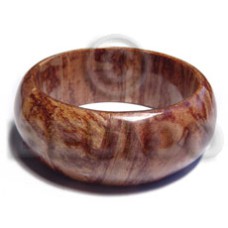 jennifer laminated rounded chunky banana bark wooden bangle 