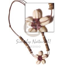 double sided sigay choker in wax cord