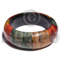 felsa laminated rounded chunky multicolor banana bark wooden b