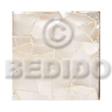 flat 20mmx20mm square green shell cracking