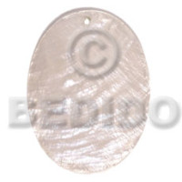 40mmx30mm natural white capiz oval