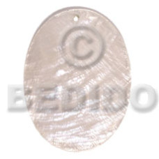40mmx30mm natural white capiz oval