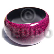 eclectic fusion collection  wooden bangle wrapped in floral hip