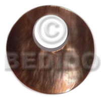 40mm round brownlip with 16mm hole