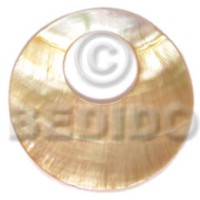 40mm round mother of pearl shell (MOP) with 16mm hole