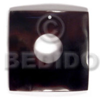 40mm square blacktab with 15mm center hole