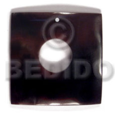 40mm square blacktab with 15mm center hole
