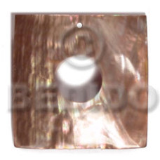 40mm square brownlip with 15mm center hole