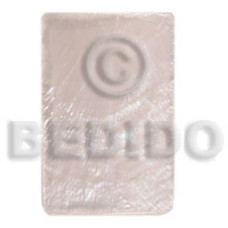 40mmx27mm rectangular natural white capiz