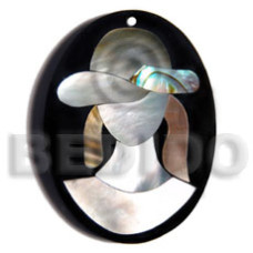 50mmx38mm oval pendant elegant hat lady delicately etched in s