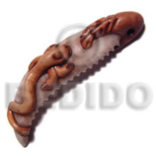65mm cowrie tiger shell fang ( varying natural sizes ) with snak
