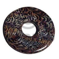 eclectic fusion collection  82mmx30mm wooden pendant wrapped i
