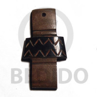 aztec cross carabao horn 45mm