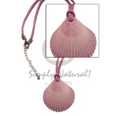 clam pink palium pigtim shell pendant in