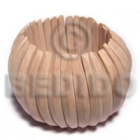 raw natural wooden bangle casing only height =52mm width per stick