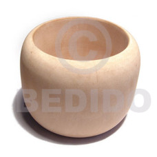 raw natural wooden extra large chunky dome bangle casing only 
