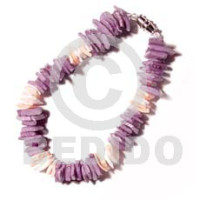 white rose dyed lilac with pink rose