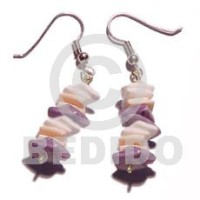 dangling white rose dyed lilac with pink