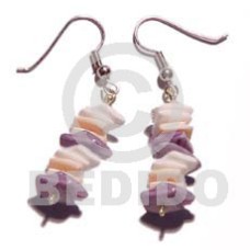 dangling white rose dyed lilac with pink
