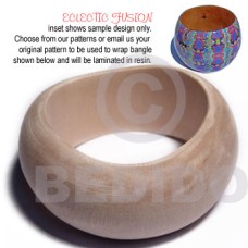 wooden bangle casing only height =35mm and 27mm  70mm in