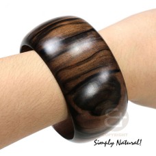 camagong tiger ebony hardwood wood bangle height =40mm  70mm inner diameter  10mm thickness