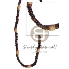 4 5mm coco Pokalet black brown with wood tube