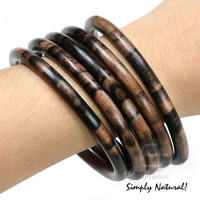 camagong tiger ebony hardwood wood bangle 6mm  65mm in diameter  price per piece