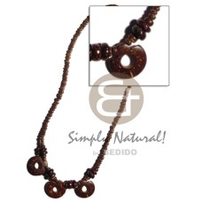 2 3mm coco Pokalet with coco donut brown