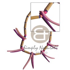 bamboo with 2 toned lavender coco tusk