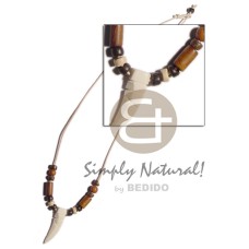 wax cord with coco Pokalet wood beads and