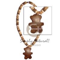 7 8mm coco Pokalet tiger brown bleach and palmwood saucer