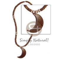 4 5mm natural brown coco Pokalet with white
