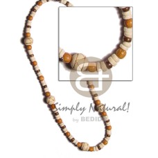 4 5mm coco Pokalet. bleach brown with bayong wood