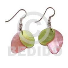 pink green dangling hammershell