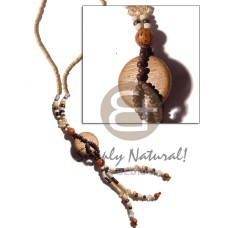 3 tassle 2 3mm and 4 5mm coco heishe Pokalet