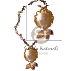 floating sq. cut hammershell with brownlip 35mm
