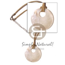 round hammershell 45mm on wax cord