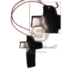 black tab cross 60mm in wax