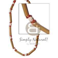 bamboo and nassa combination with 2 3mm red
