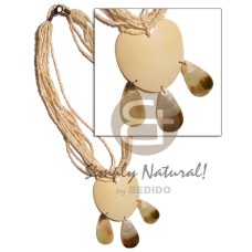 heart 50mm melo pendant with 3 20mm