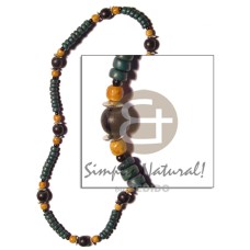 dark green 4 5mm coco Pokalet. with black