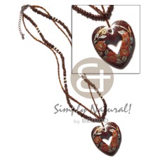 2 rows cut glass beads 2 3mm coco