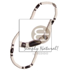 4 5mm white clam with black buri tube